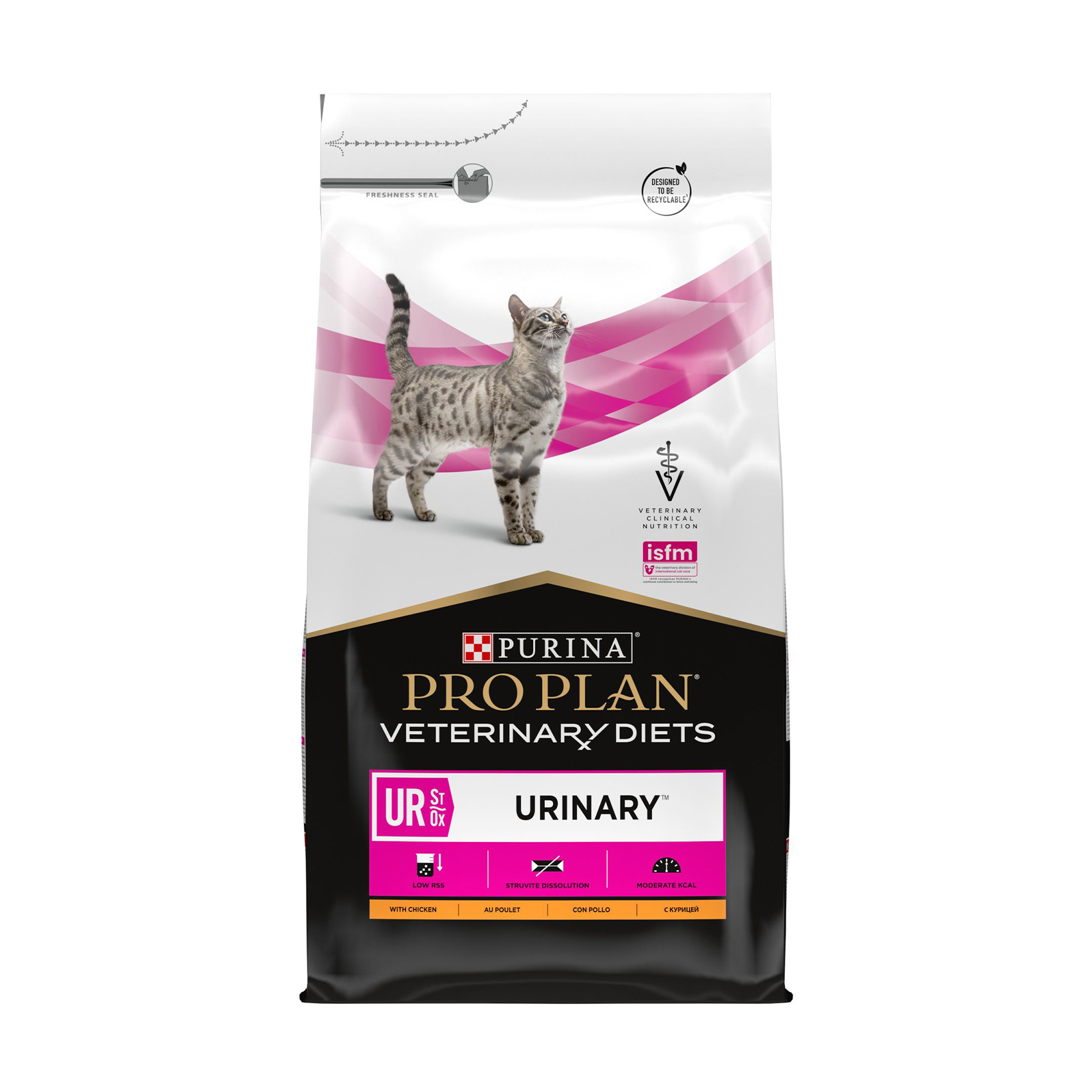 Сухий корм для дорослих котів Pro Plan Veterinary Diets UR ST/OX Urinary для розчинення та зниження утворення струвітних каменів, з куркою, 5 кг